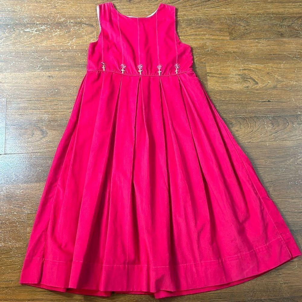 Beautiful girls STRASBURG corduroy dress size 8 pink Easter school